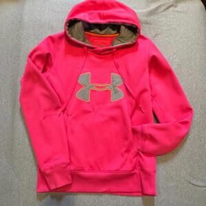 Under Armour Coldgear Storm Hoodie Fushia Pink Size Small
